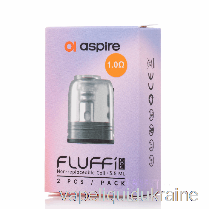 Vape Ukraine Aspire Fluffi Replacement Pods 1.0ohm Fluffi Pods